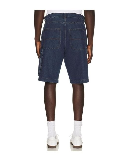 Huf Blue Oval Denim Cargo Short for men