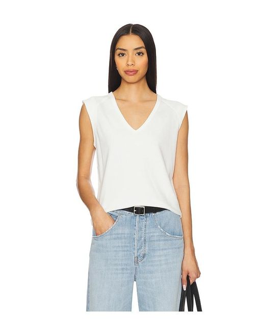 LNA Blue Muskelshirt V-Ausschnitt Dayna