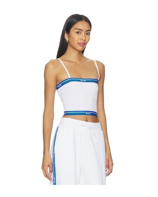 Gcds Blue Logo Tape Mini Top
