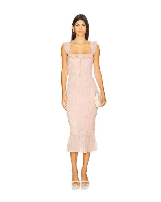 Tularosa White Esmie Midi Dress