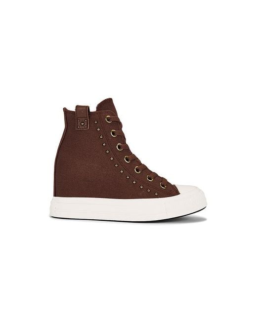 Zapatilla Deportiva Chuck Taylor All Star Wedge En Color Burgundy Talla (También En 7.5, 8, 8.5) Converse de color Brown
