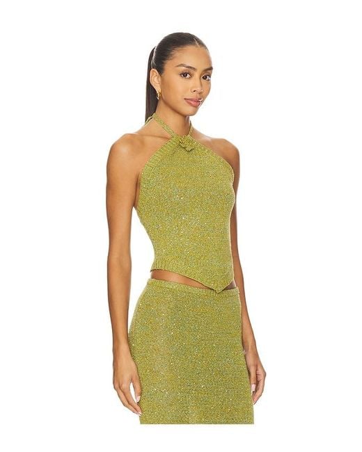 Asta Resort Green Teresa Scarf Top