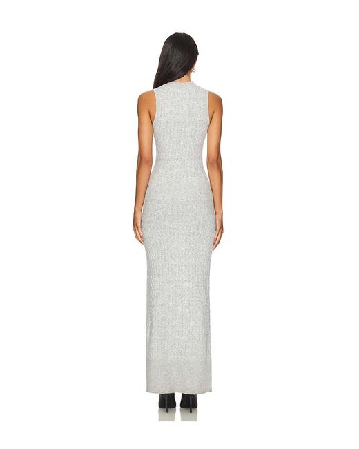Amanda Uprichard White Slinky Knit Midi Dress