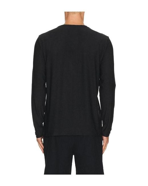 Beyond Yoga Black Featherweight Always Beyond Long Sleeve Crew 2.0 for men