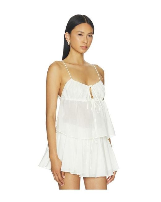 Lovers + Friends White Savannah Top
