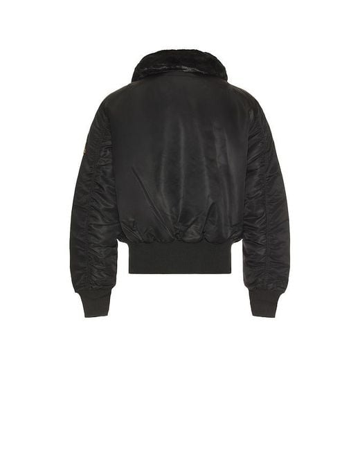 Alpha Industries Black B-15 Heritage Fit Flight Jacket for men