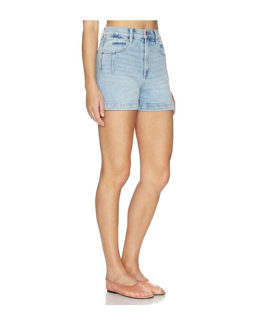 Pistola Blue Aoki High Rise A-Line Shorts