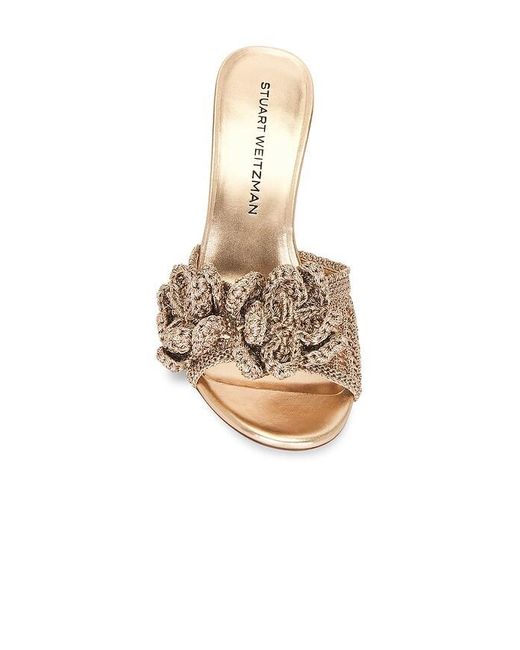 Stuart Weitzman White Lotus Slide 85