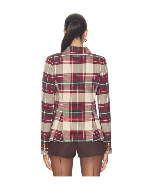 Smythe Red Patch Pocket Duchess Blazer
