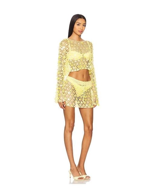 superdown Yellow Coralie Skirt Set