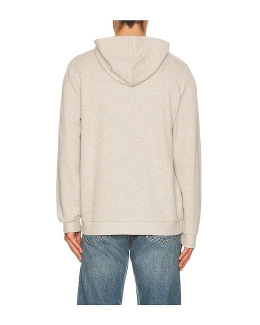 Marine Layer Blue Waffle Hoodie for men