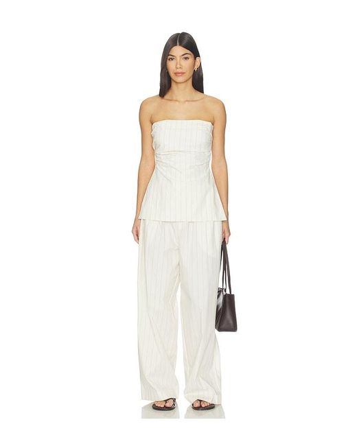 St. Agni White Everyday Relaxed Pants