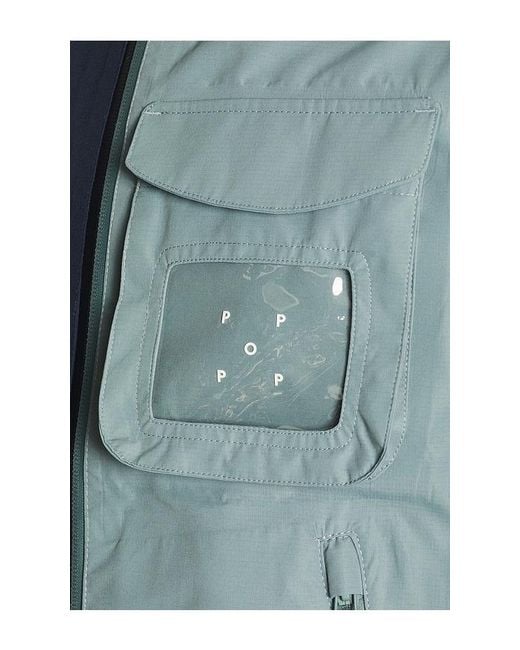 Pop Trading Co. Blue Oracle Hooded Jacket for men