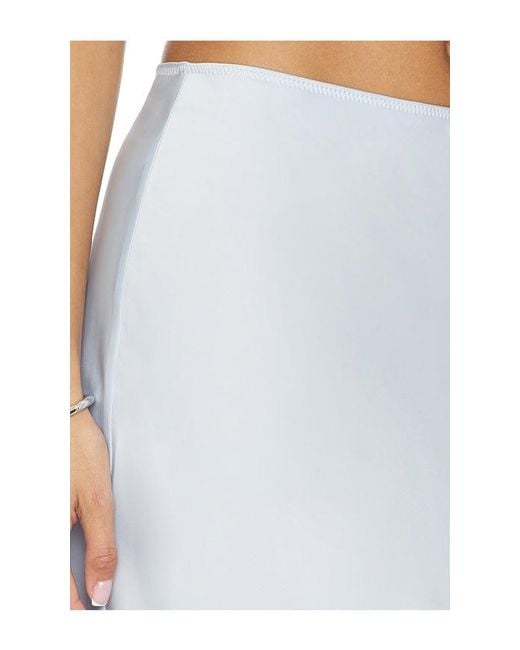 RUE SOPHIE White Alva Lace Hem Skirt