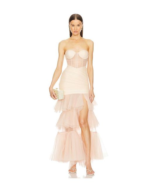 Michael Costello White X Revolve Lily Gown