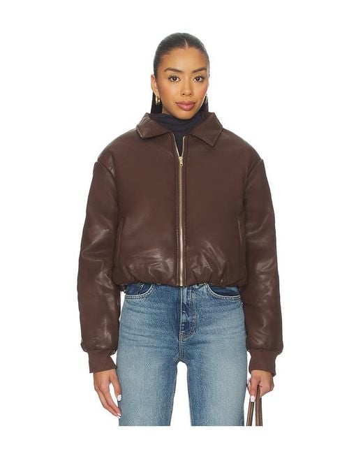 SNDY'S Brown Thorne Bomber Jacket
