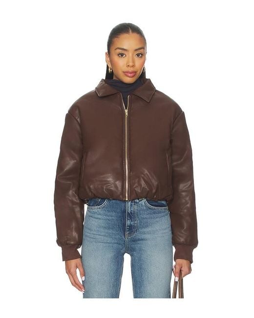 SNDY'S Brown Thorne Bomber Jacket