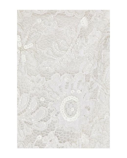 Lovers + Friends White Eloise Embellished Mini Dress