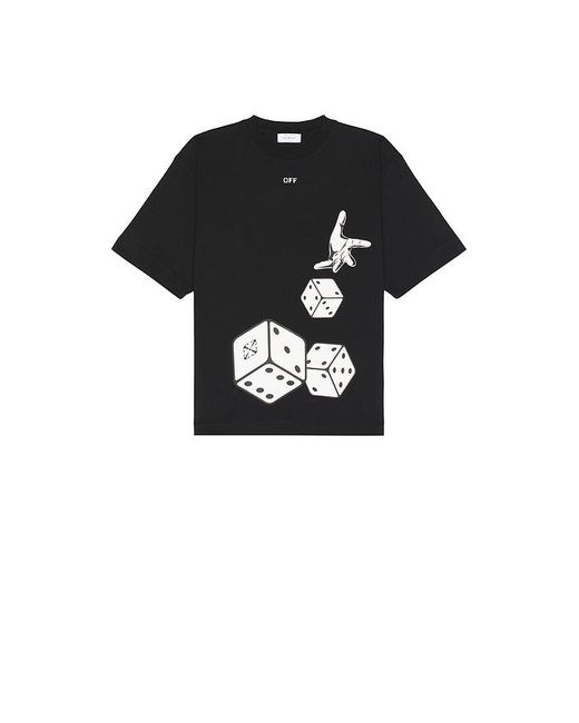 Off-White c/o Virgil Abloh Black Dices Skate Short Sleeve Tee for men