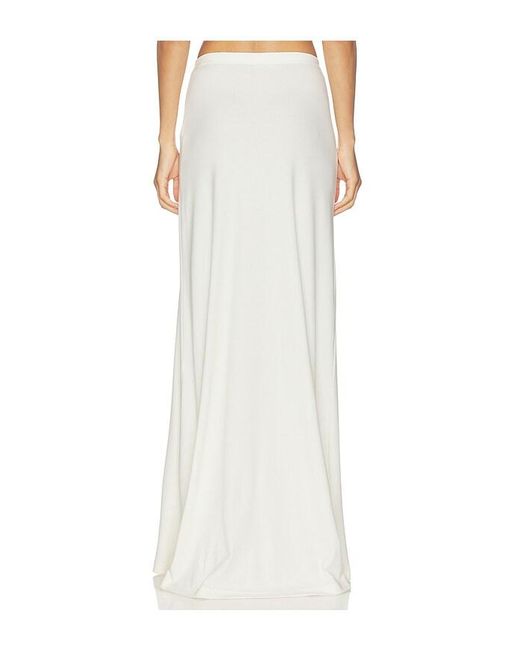 MARRKNULL White Printed Skirt