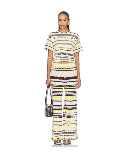 Jonathan Simkhai Multicolor Tenley Short Sleeve Tee