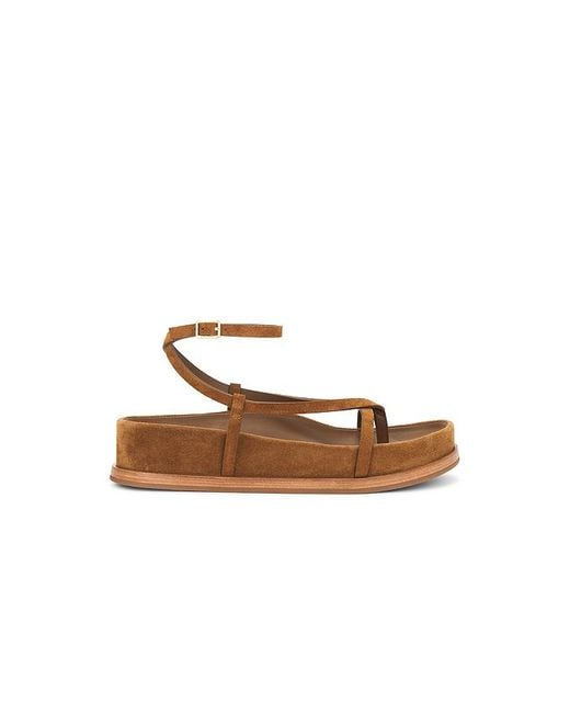 Loeffler Randall White Ankle Wrap Footbed Sandal