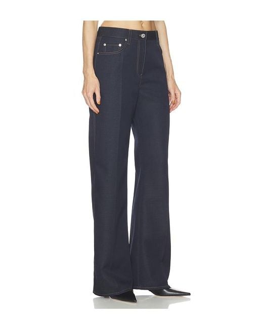 Helmut Lang Blue Relaxed Bootcut Pant