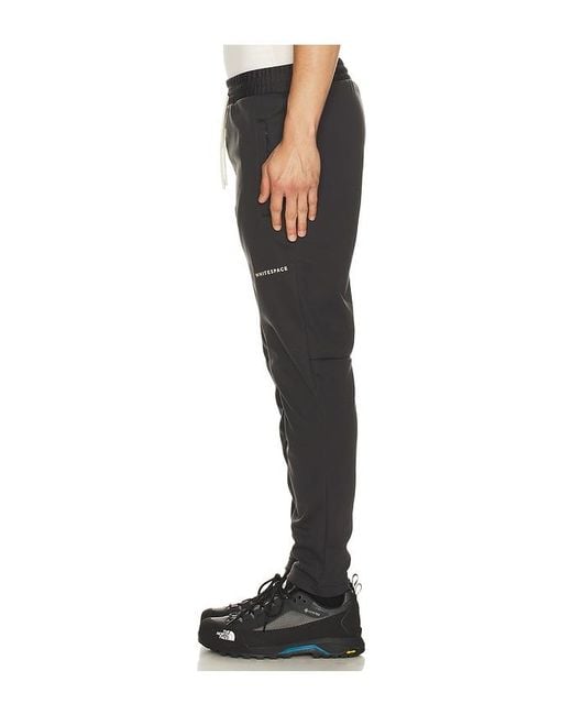 White/space Black Travel Pants Softshell for men