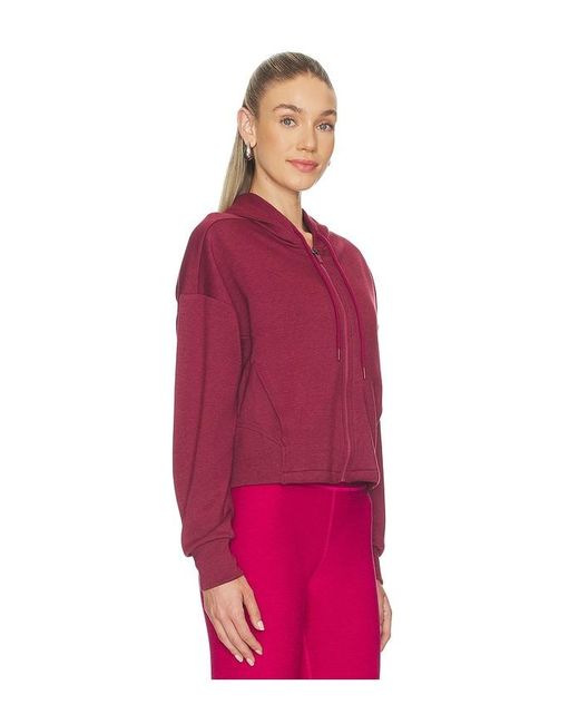 Beyond Yoga Red Scuba Cropped Jacket