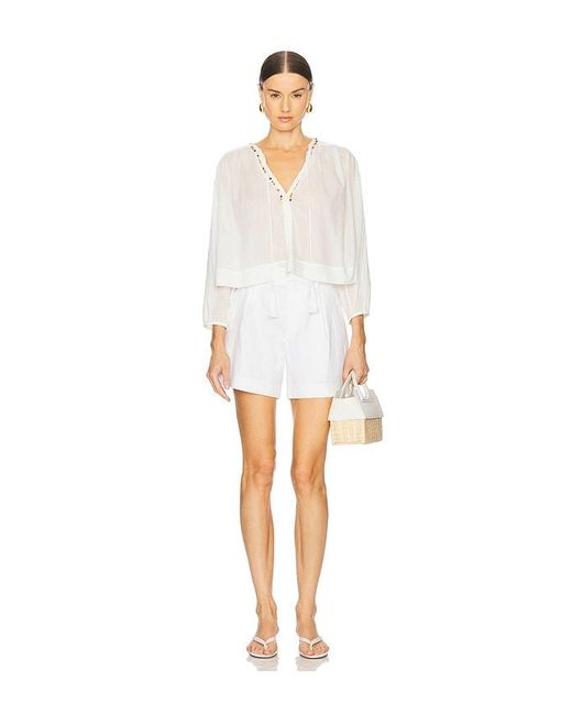 A.L.C. White Jodie Top