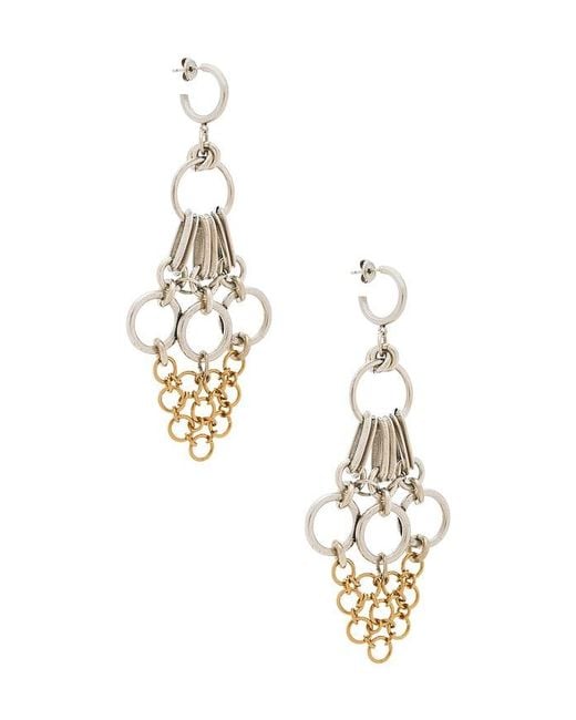 Isabel Marant Metallic Awar Long Earrings
