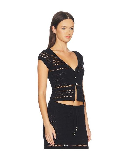 LSPACE Black Tula Top