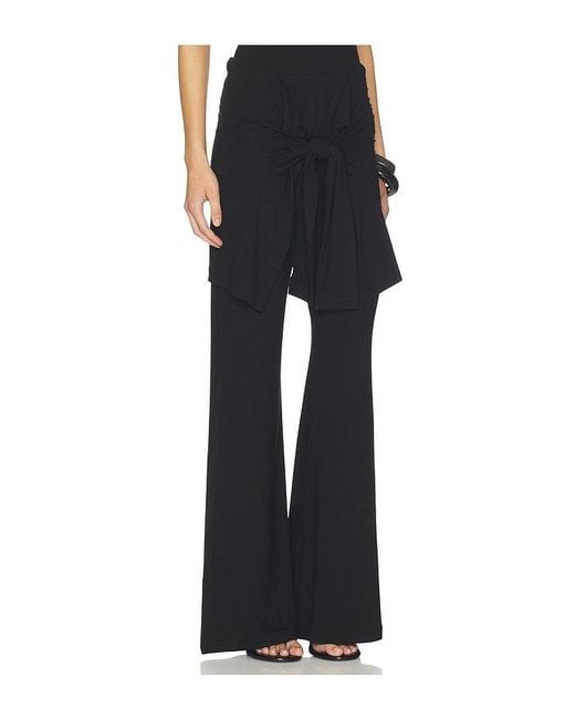 Beaufille Black Waist Tie Pant