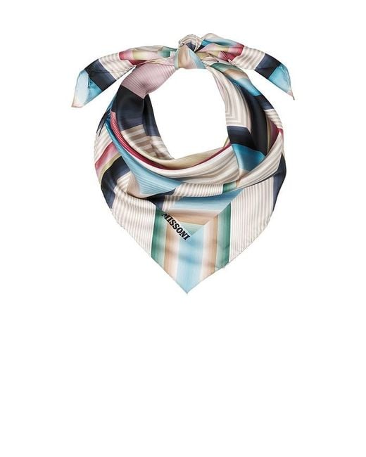 Missoni Blue Foulard Scarf