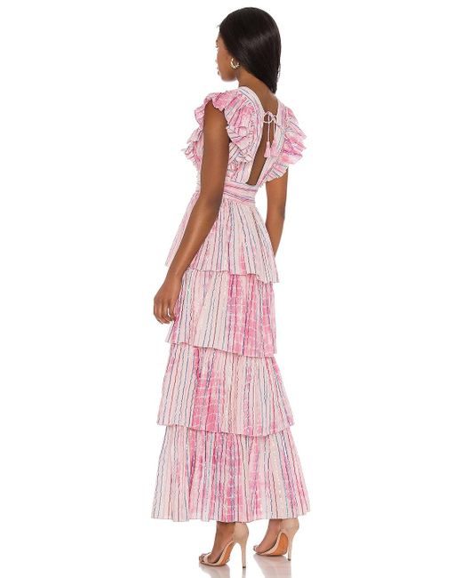 Saylor Stefania Maxi Dress in Pink | Lyst