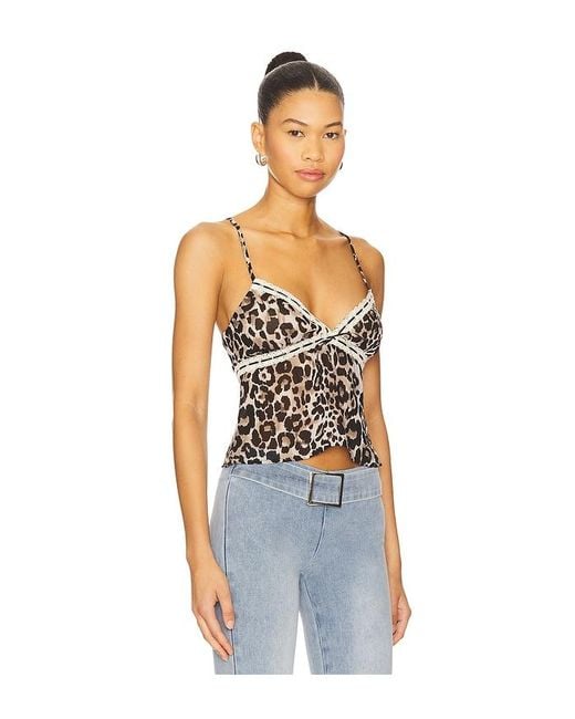 Top En Color Marrón Talla (También En M, S, Xl, Xs, Xxs) superdown de color Blue