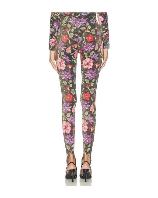 Fleur du Mal Multicolor Wildfleur Stirrup Legging