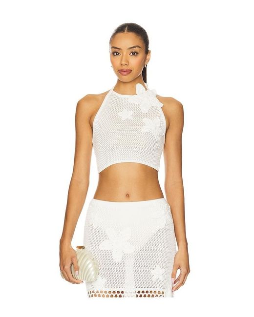 Rammy Top En Color Blanco Talla (También En M, S, Xl, Xs) Devon Windsor de color White