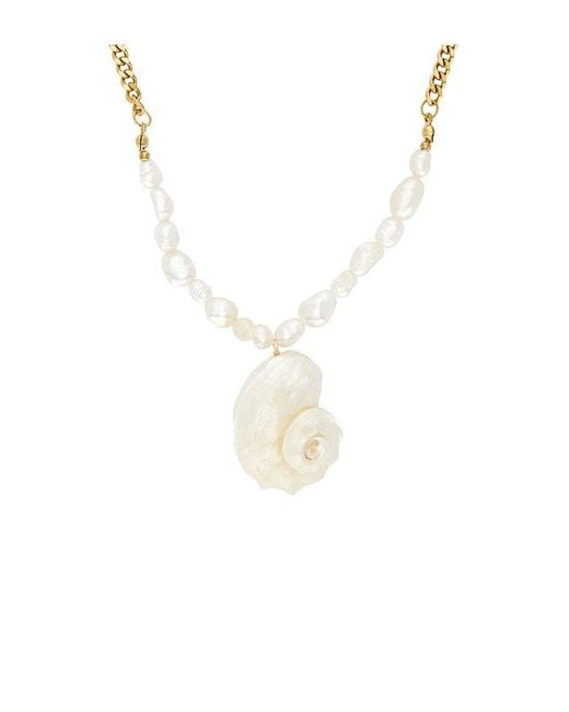 Lovers + Friends White Eden Shell Necklace