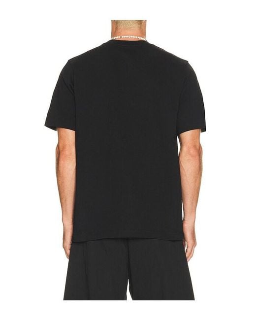 Casablanca Black Monde Perdu Tennis Club Icon Printed Classic T-Shirt for men