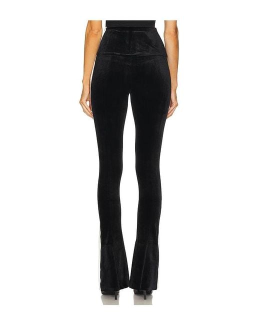 Norma Kamali Black Side Stripe Spat Legging