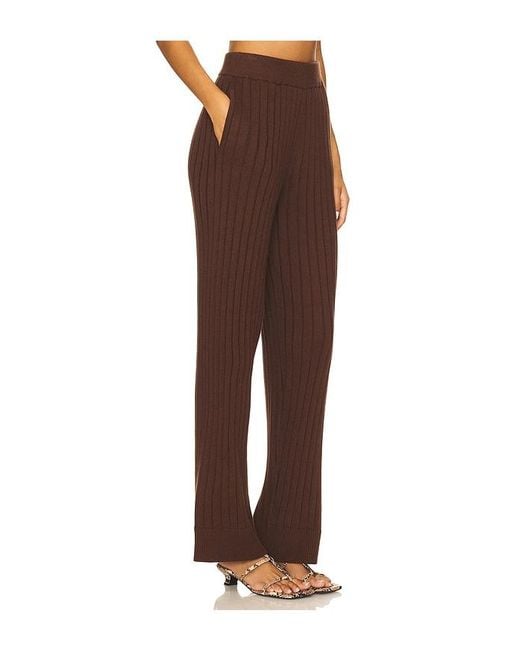 House of Harlow 1960 Brown X Revolve Irvina Ribbed Pant