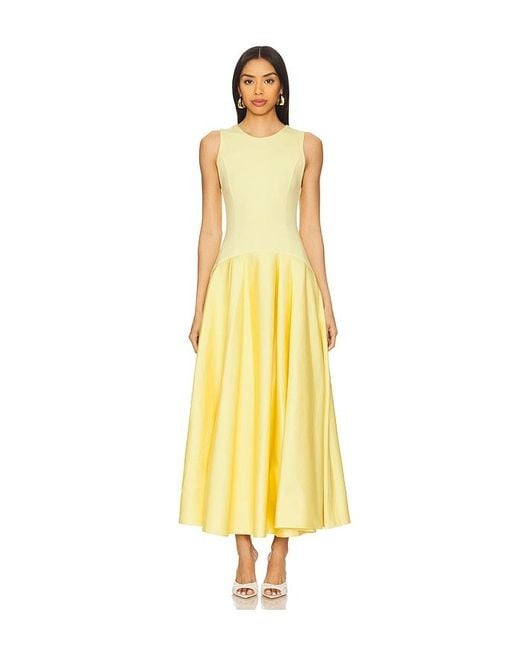 Alice + Olivia Adley Maxi Dress Yellow