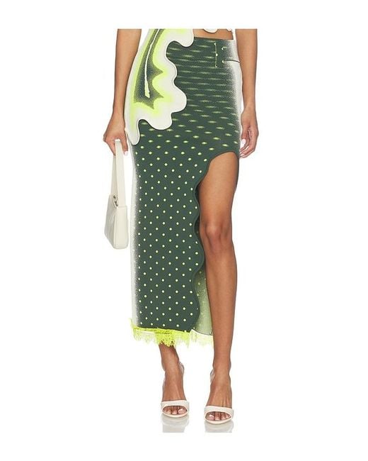 Ph5 Green Lily Midi Skirt