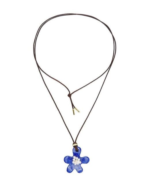 Eliou Blue Chiki Wrap Necklace