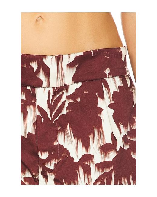 Marques'Almeida Red Bonded Satin Mini Skirt