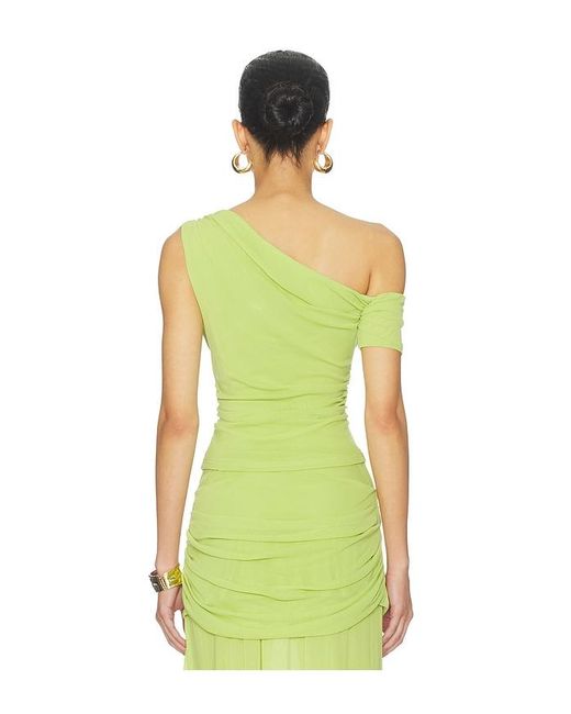 Line & Dot Green Divya Top