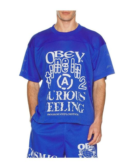 Obey Blue Elm Practice Jersey for men
