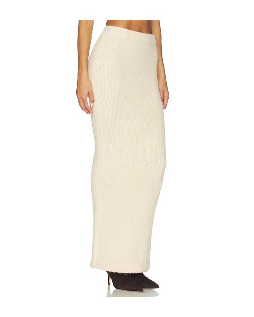 SNDY'S White Winnie Maxi Skirt