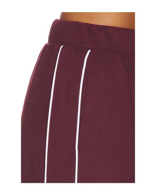Beyond Yoga Red Luxe Fleece Piper Wide Leg Pant